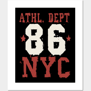 NEW YORK ATHLETIC DEPARTMENT BROOKLYN 86 Posters and Art